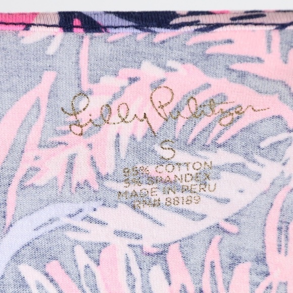 Lilly Pulitzer Tristan Long Sleeve Top In Bright Navy Swing of Things - Picture 7 of 7